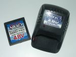 batterie&nbsp;de&nbsp;4,8&nbsp;volts&nbsp;et&nbsp;son&nbsp;chargeur&nbsp;pour&nbsp;voitures&nbsp;Nikko,&nbsp;pack&nbsp;slot-in