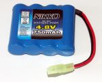 Batterie&nbsp;Nikko&nbsp;1248&nbsp;Mega&nbsp;Power.&nbsp;4,8&nbsp;volts,&nbsp;750&nbsp;mAh.&nbsp;Petite&nbsp;prise&nbsp;mini-Tamiya